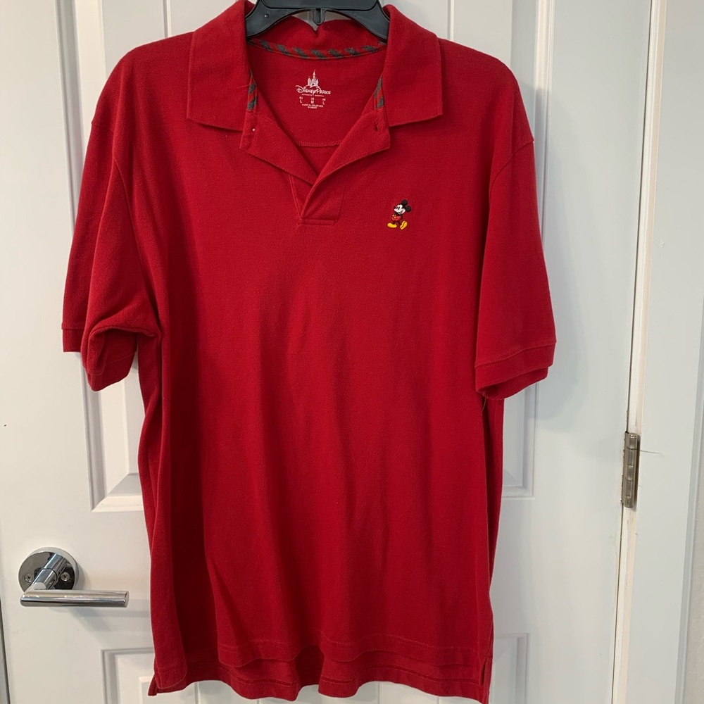 Disney Parks Men’s Mickey Mouse Polo Shirt Size L